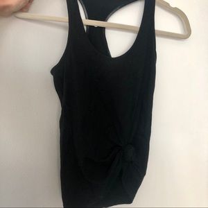 Basic Black Tie-Knot tank